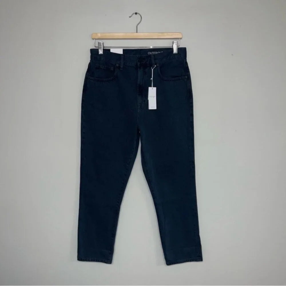 Outerknown Jeans Women's Size 28 Dark Navy Blue Hue Dune High‎ Rise Slim Fit NWT